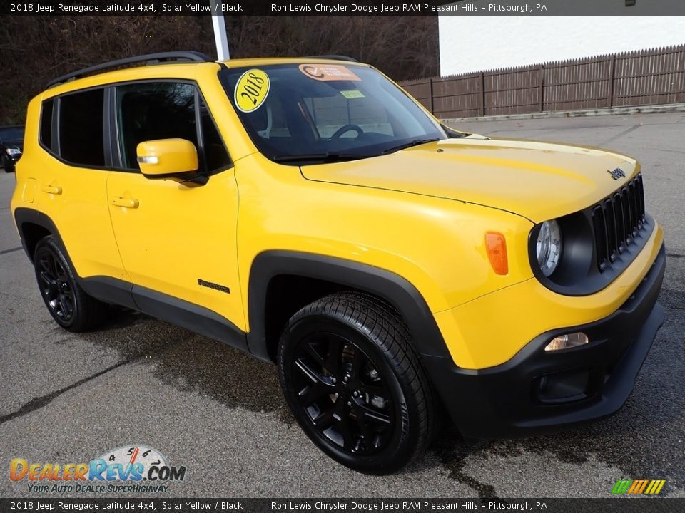 2018 Jeep Renegade Latitude 4x4 Solar Yellow / Black Photo #8