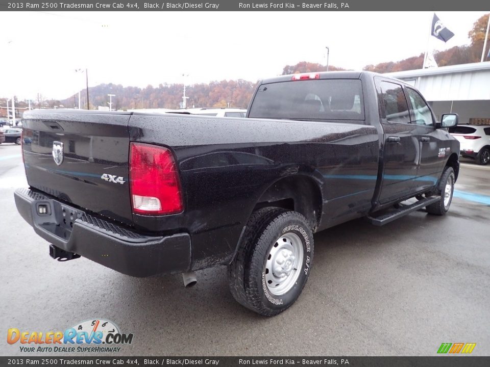 2013 Ram 2500 Tradesman Crew Cab 4x4 Black / Black/Diesel Gray Photo #2