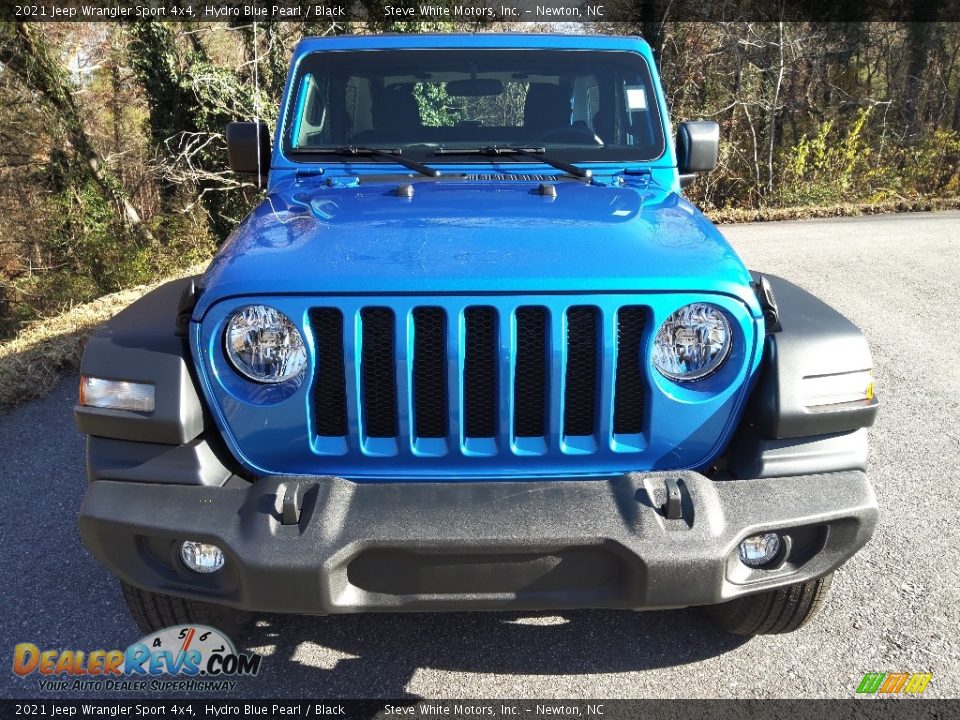 2021 Jeep Wrangler Sport 4x4 Hydro Blue Pearl / Black Photo #3