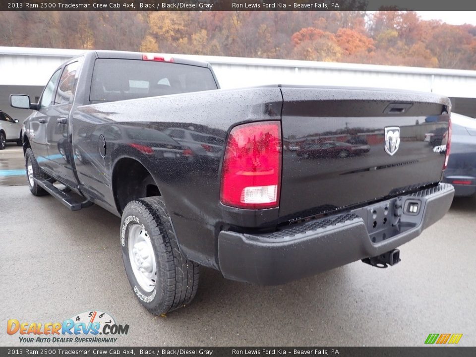 2013 Ram 2500 Tradesman Crew Cab 4x4 Black / Black/Diesel Gray Photo #4