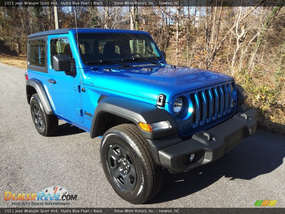 2021 Jeep Wrangler Sport 4x4 Hydro Blue Pearl / Black Photo #4