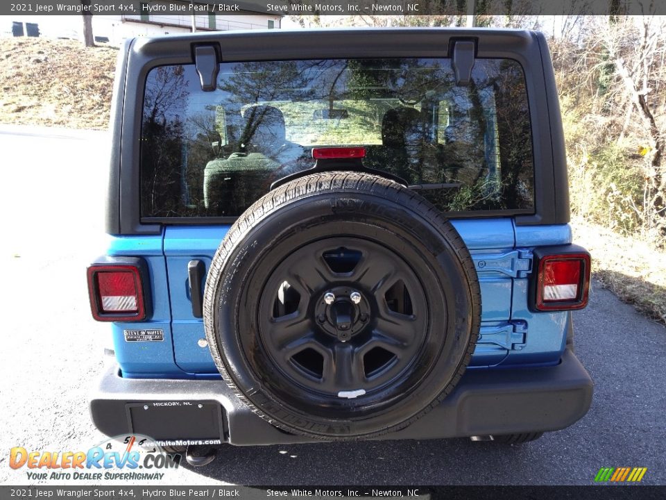 2021 Jeep Wrangler Sport 4x4 Hydro Blue Pearl / Black Photo #7