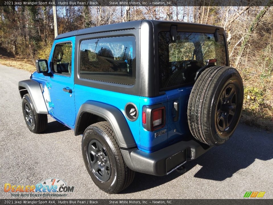 2021 Jeep Wrangler Sport 4x4 Hydro Blue Pearl / Black Photo #8