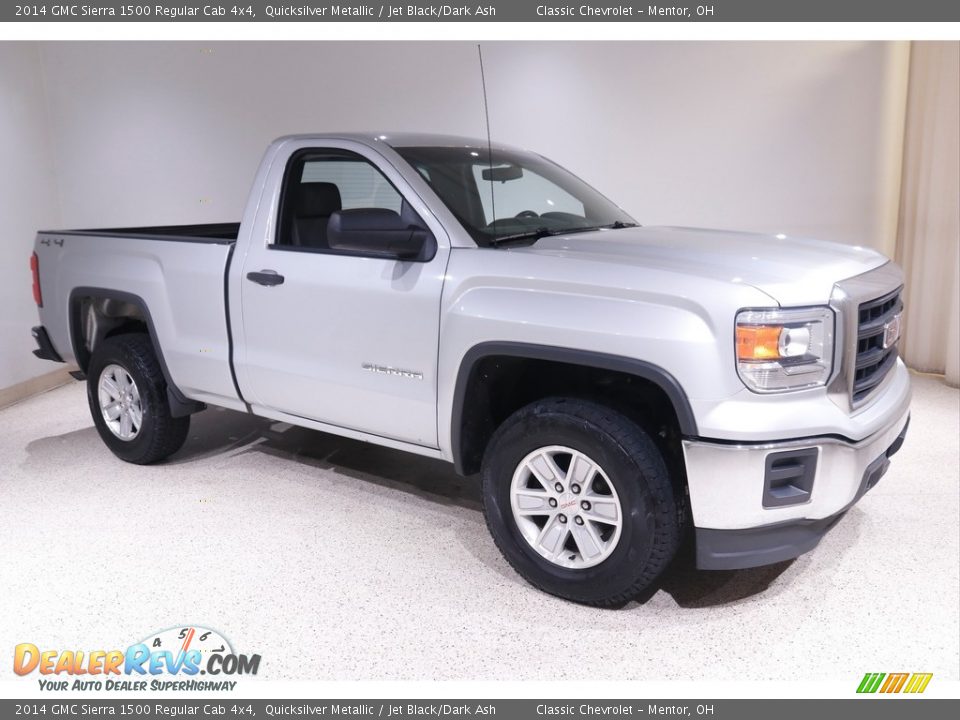 2014 GMC Sierra 1500 Regular Cab 4x4 Quicksilver Metallic / Jet Black/Dark Ash Photo #1