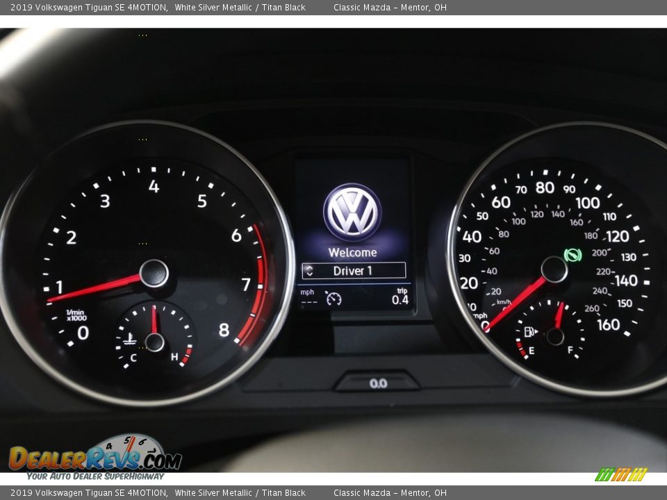 2019 Volkswagen Tiguan SE 4MOTION Gauges Photo #8