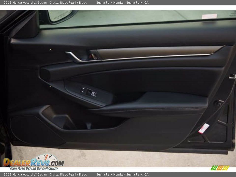 2018 Honda Accord LX Sedan Crystal Black Pearl / Black Photo #34