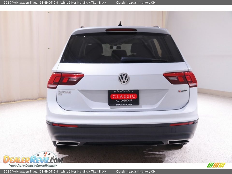 2019 Volkswagen Tiguan SE 4MOTION White Silver Metallic / Titan Black Photo #17