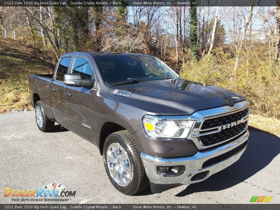 2022 Ram 1500 Big Horn Quad Cab Granite Crystal Metallic / Black Photo #4