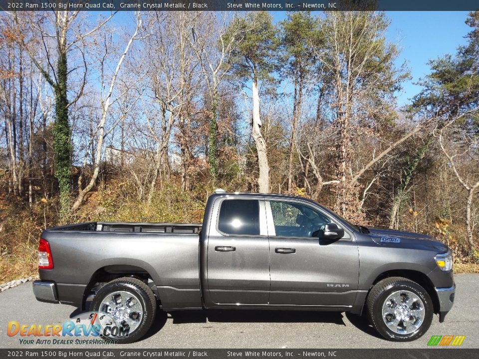 2022 Ram 1500 Big Horn Quad Cab Granite Crystal Metallic / Black Photo #5