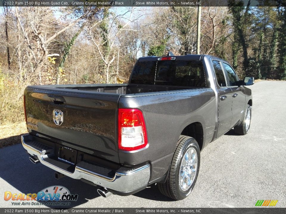 2022 Ram 1500 Big Horn Quad Cab Granite Crystal Metallic / Black Photo #6