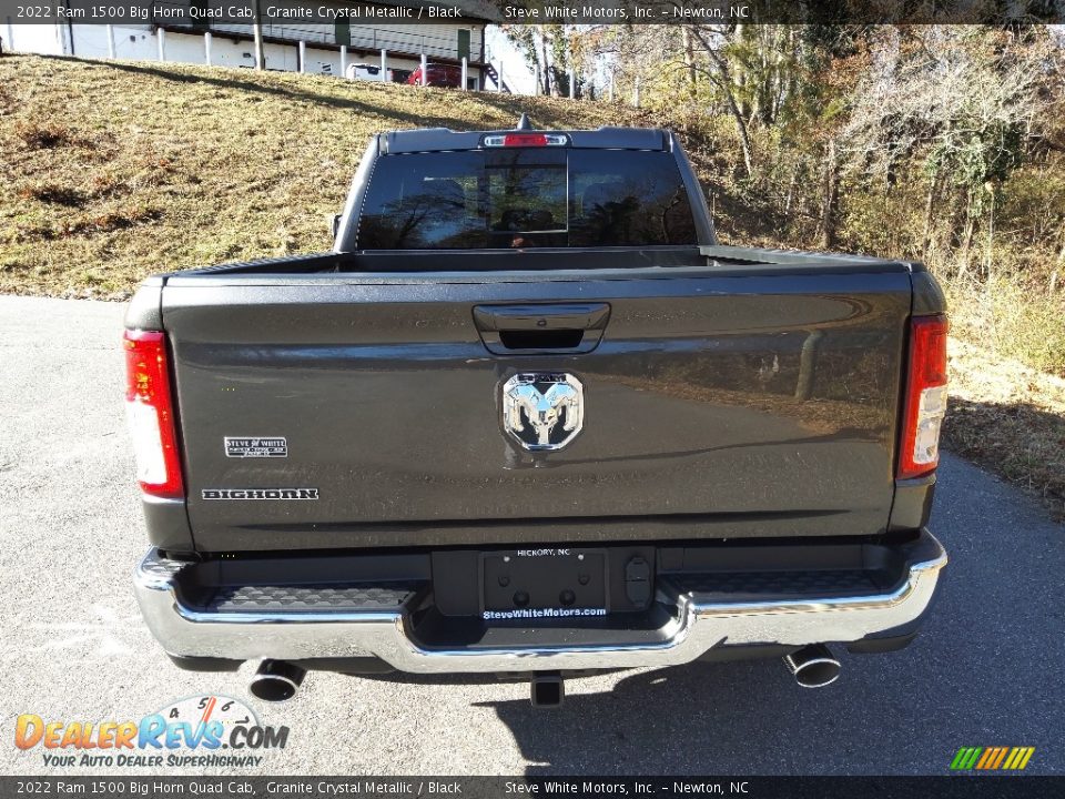 2022 Ram 1500 Big Horn Quad Cab Granite Crystal Metallic / Black Photo #7