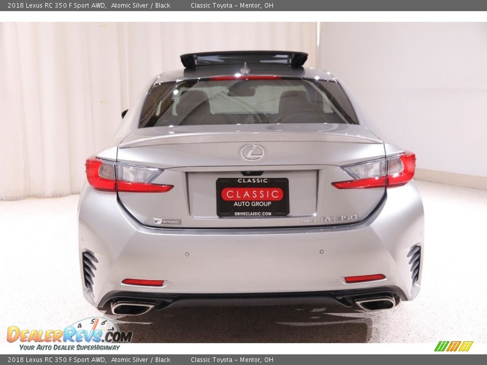 2018 Lexus RC 350 F Sport AWD Atomic Silver / Black Photo #19