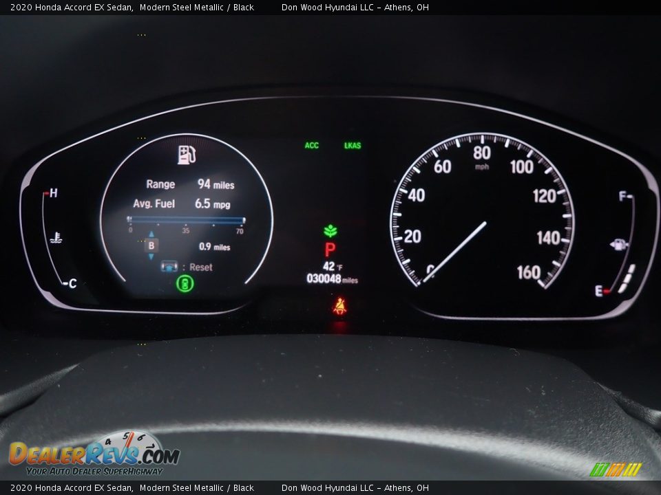 2020 Honda Accord EX Sedan Modern Steel Metallic / Black Photo #29