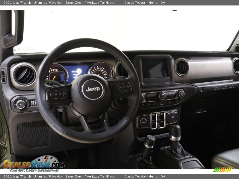 2021 Jeep Wrangler Unlimited Willys 4x4 Sarge Green / Heritage Tan/Black Photo #6
