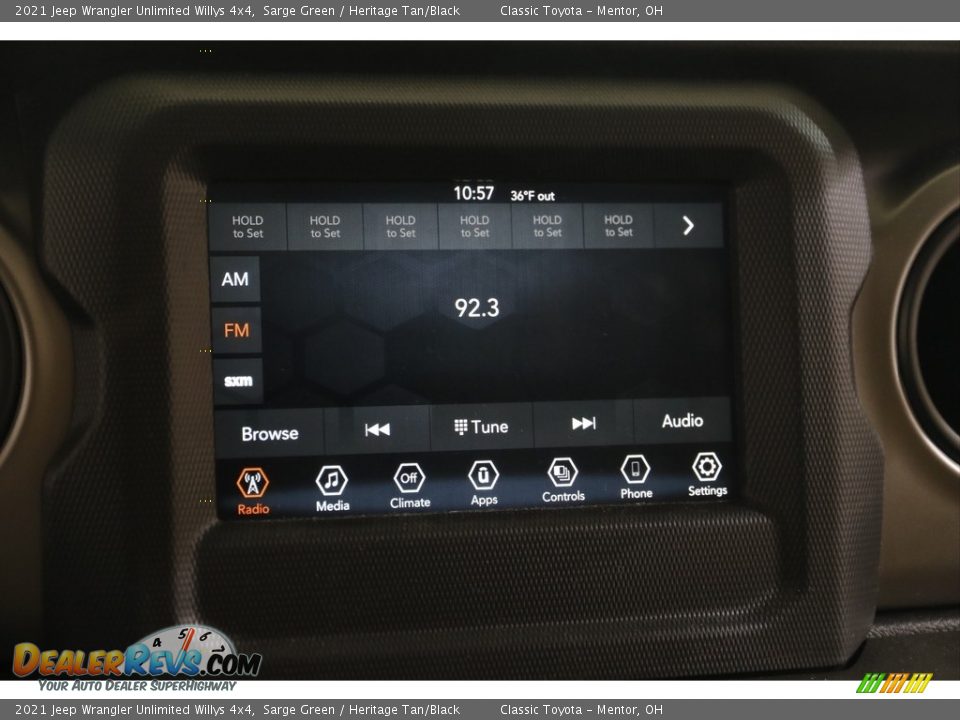 2021 Jeep Wrangler Unlimited Willys 4x4 Sarge Green / Heritage Tan/Black Photo #10