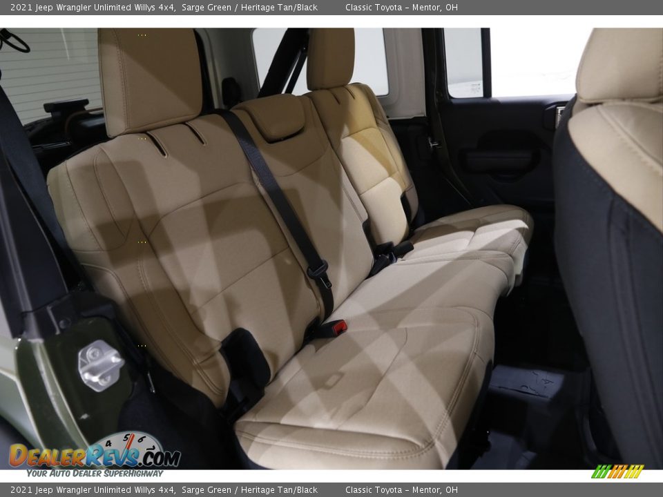 2021 Jeep Wrangler Unlimited Willys 4x4 Sarge Green / Heritage Tan/Black Photo #17