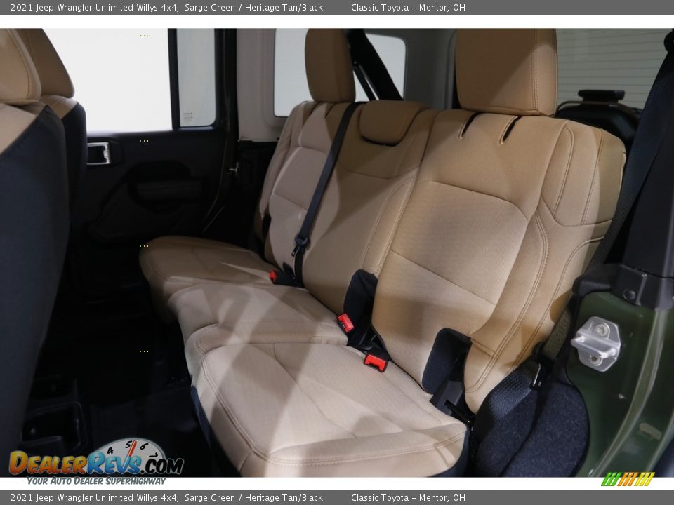 2021 Jeep Wrangler Unlimited Willys 4x4 Sarge Green / Heritage Tan/Black Photo #18