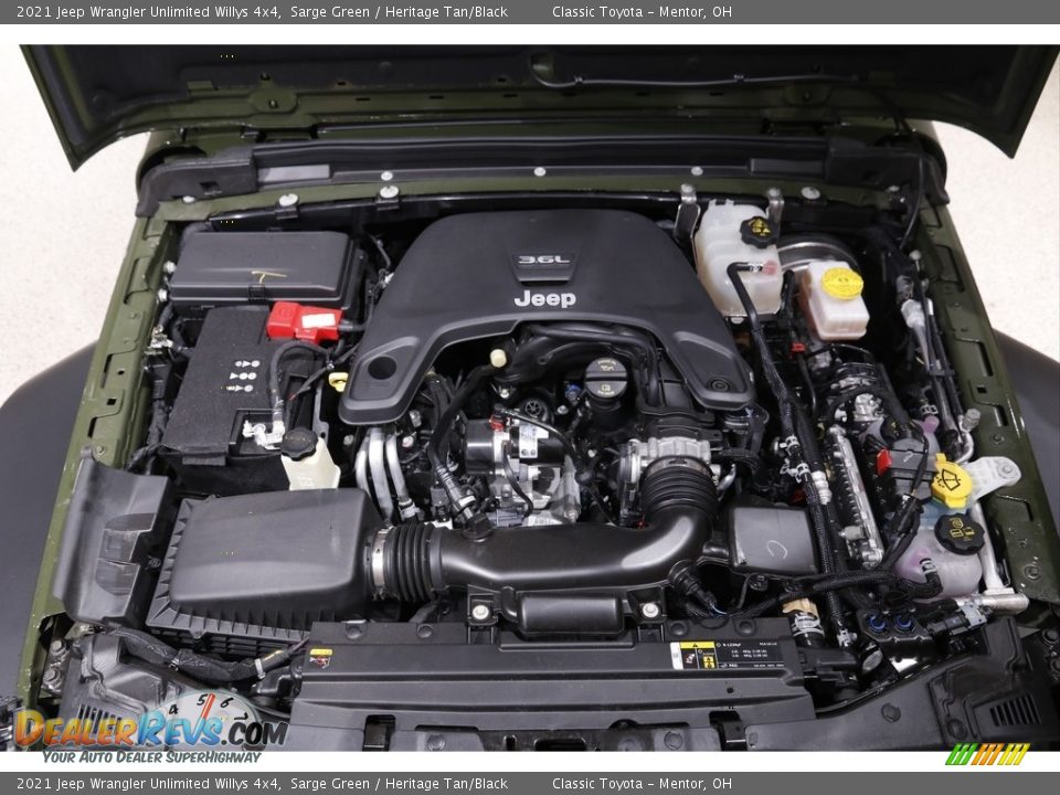 2021 Jeep Wrangler Unlimited Willys 4x4 Sarge Green / Heritage Tan/Black Photo #20