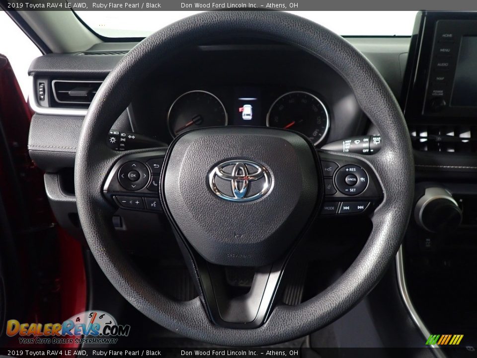 2019 Toyota RAV4 LE AWD Ruby Flare Pearl / Black Photo #27