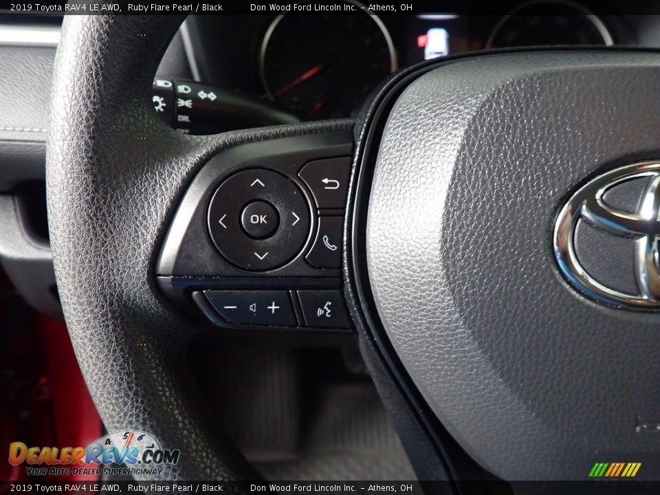 2019 Toyota RAV4 LE AWD Ruby Flare Pearl / Black Photo #29