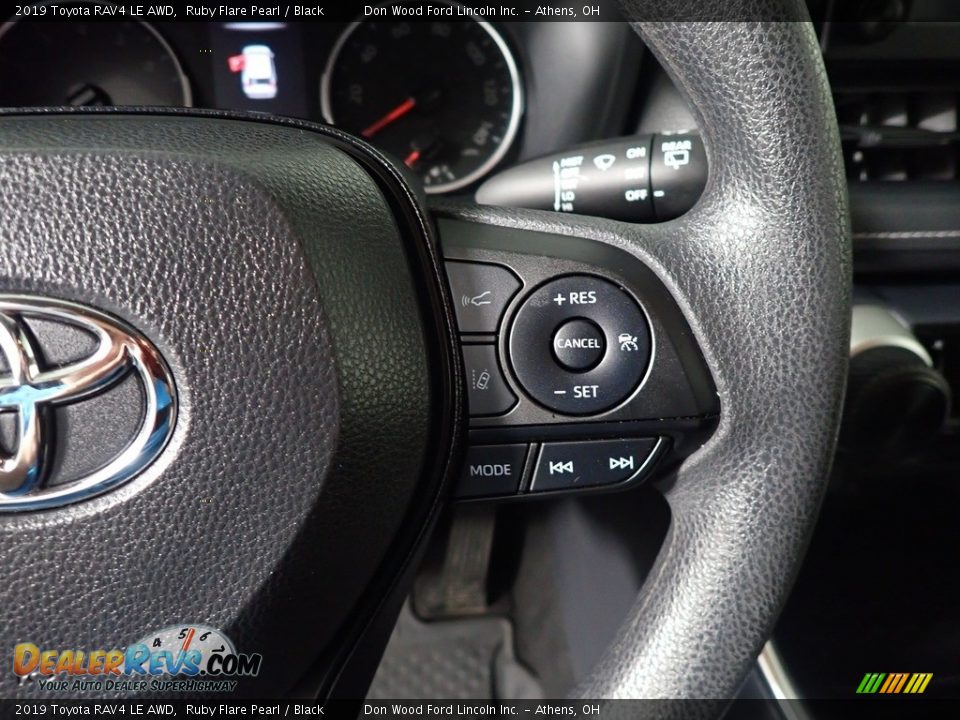 2019 Toyota RAV4 LE AWD Ruby Flare Pearl / Black Photo #30