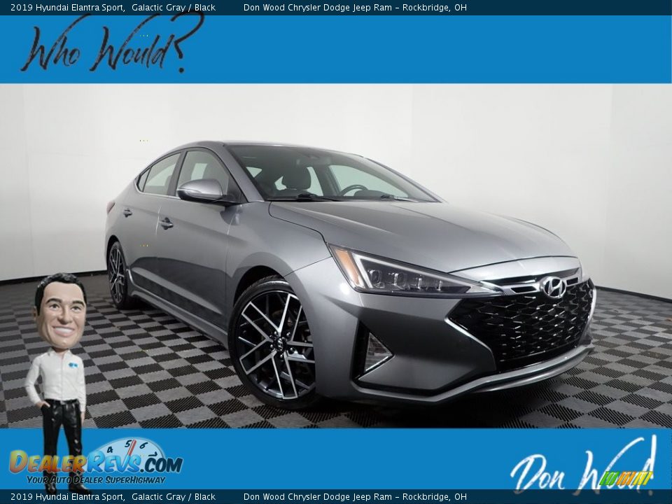 2019 Hyundai Elantra Sport Galactic Gray / Black Photo #1