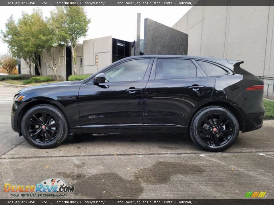 Santorini Black 2021 Jaguar F-PACE P250 S Photo #6