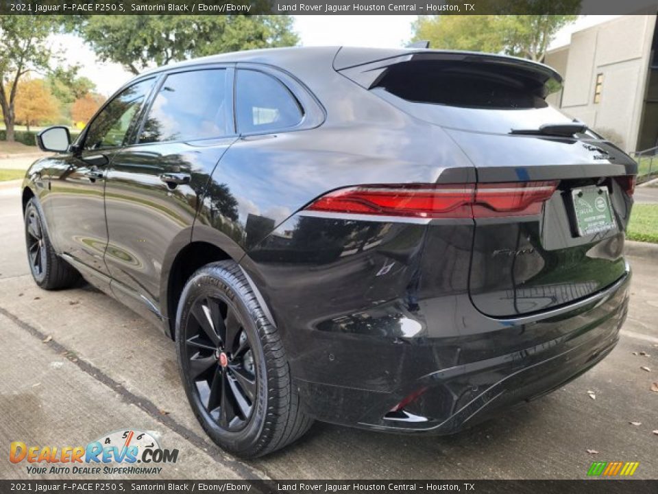 2021 Jaguar F-PACE P250 S Santorini Black / Ebony/Ebony Photo #10