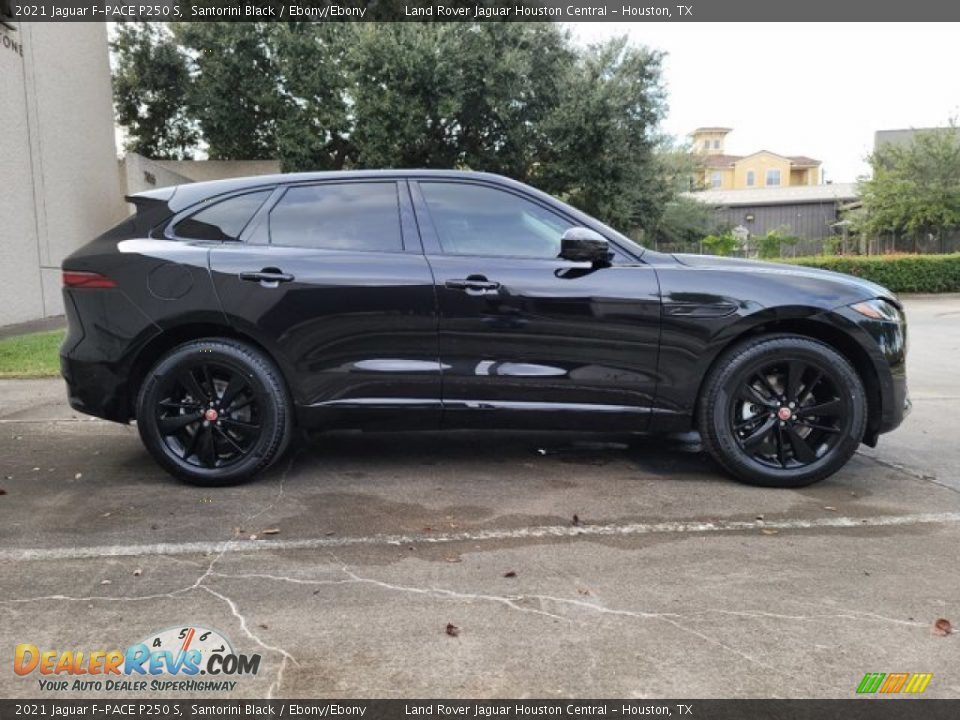 Santorini Black 2021 Jaguar F-PACE P250 S Photo #11