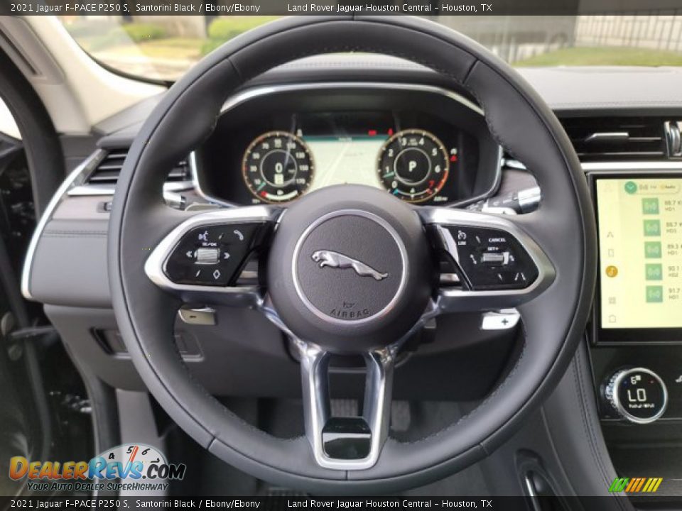 2021 Jaguar F-PACE P250 S Steering Wheel Photo #15