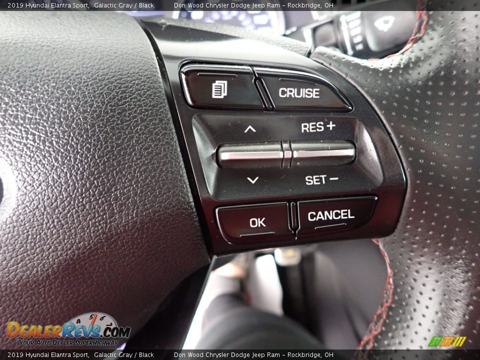 2019 Hyundai Elantra Sport Galactic Gray / Black Photo #23