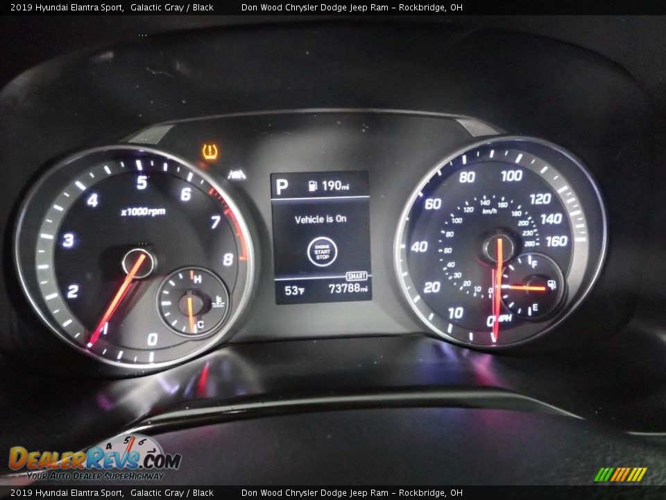 2019 Hyundai Elantra Sport Galactic Gray / Black Photo #24