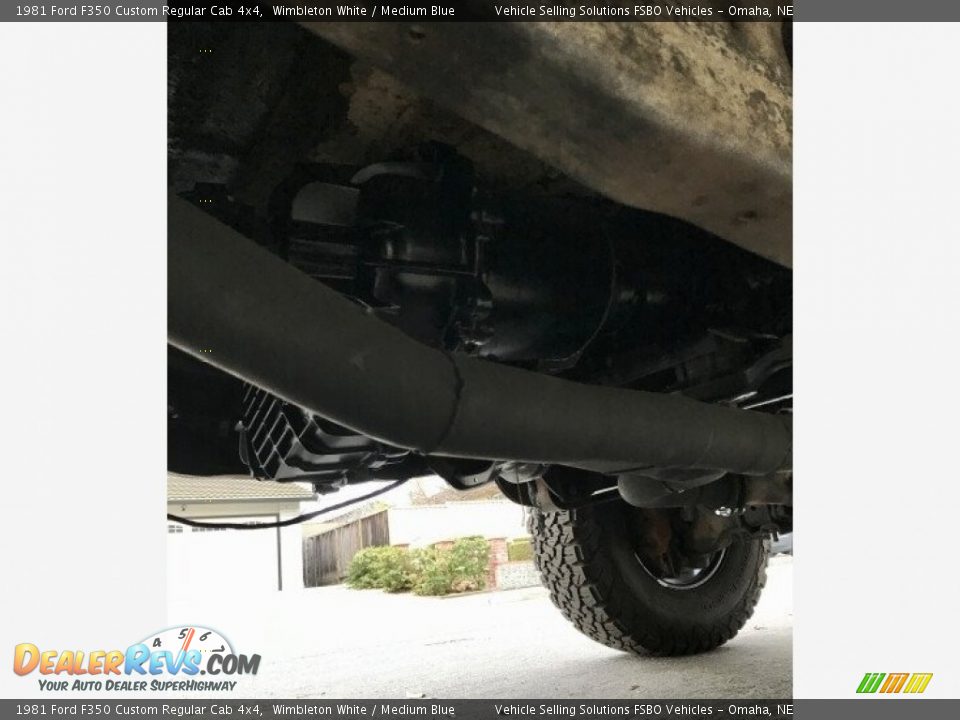 Undercarriage of 1981 Ford F350 Custom Regular Cab 4x4 Photo #4