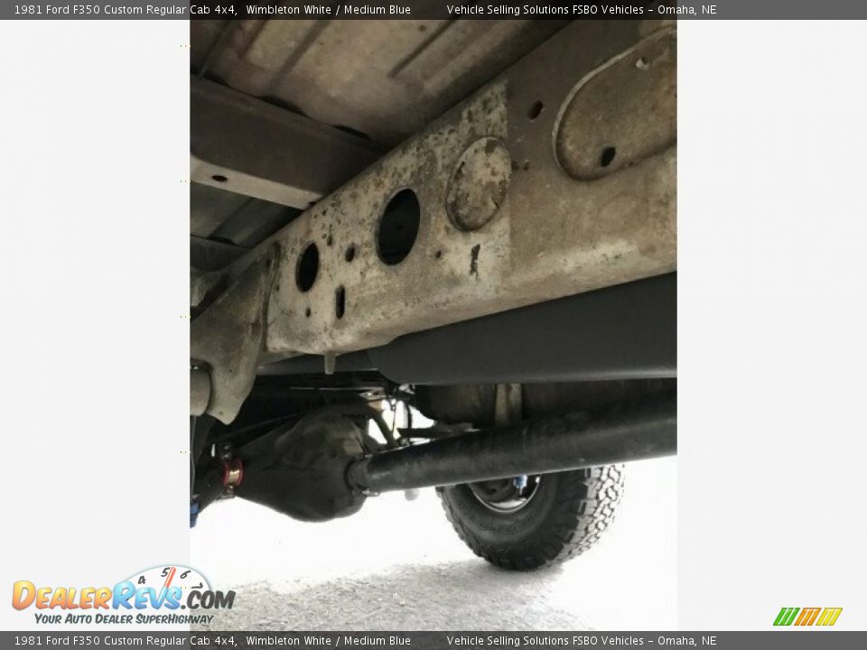 Undercarriage of 1981 Ford F350 Custom Regular Cab 4x4 Photo #5