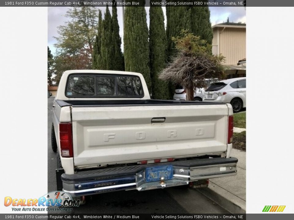 Wimbleton White 1981 Ford F350 Custom Regular Cab 4x4 Photo #9