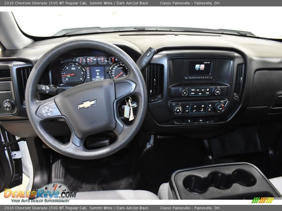 Dashboard of 2016 Chevrolet Silverado 1500 WT Regular Cab Photo #11