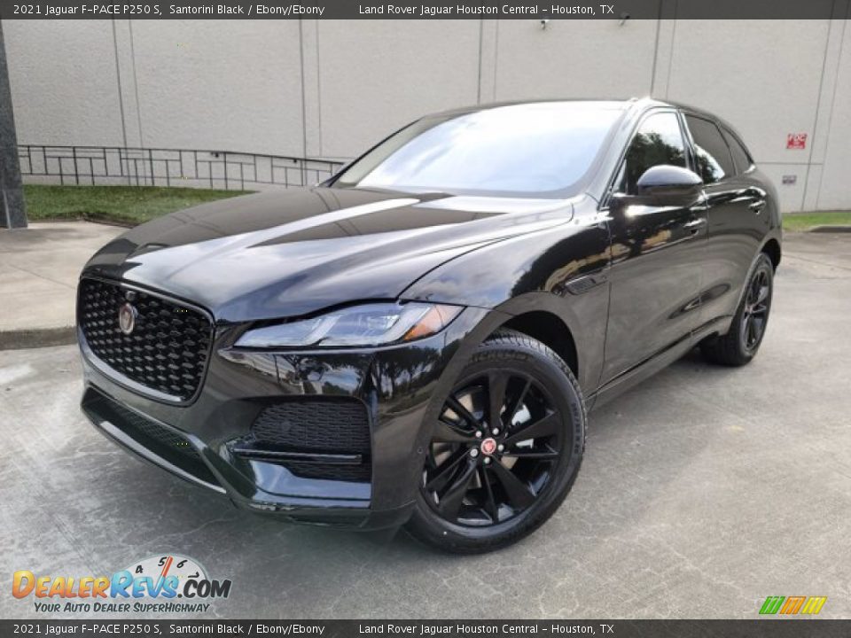 Santorini Black 2021 Jaguar F-PACE P250 S Photo #35