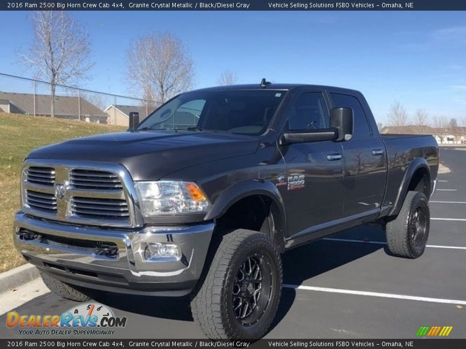 2016 Ram 2500 Big Horn Crew Cab 4x4 Granite Crystal Metallic / Black/Diesel Gray Photo #6