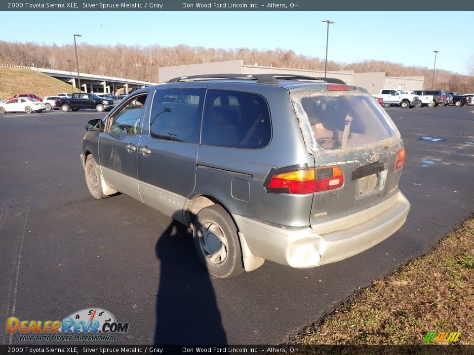 2000 Toyota Sienna XLE Silver Spruce Metallic / Gray Photo #9