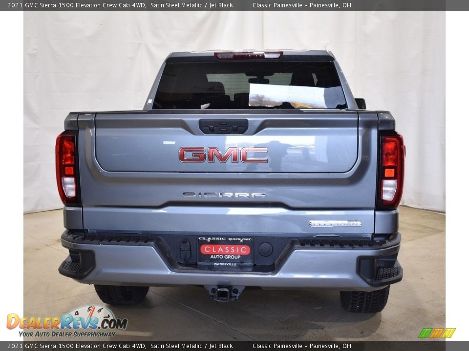 2021 GMC Sierra 1500 Elevation Crew Cab 4WD Satin Steel Metallic / Jet Black Photo #3