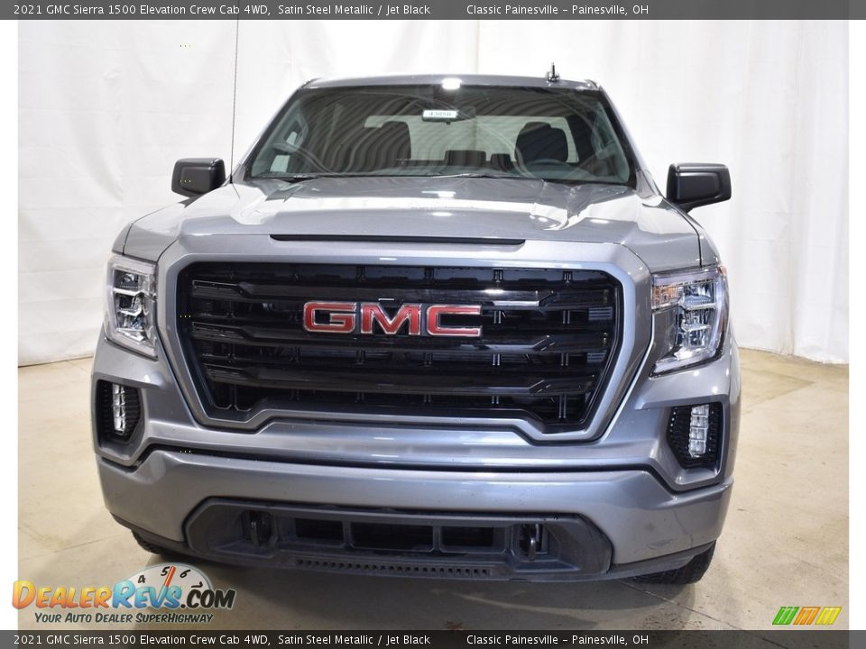 2021 GMC Sierra 1500 Elevation Crew Cab 4WD Satin Steel Metallic / Jet Black Photo #4