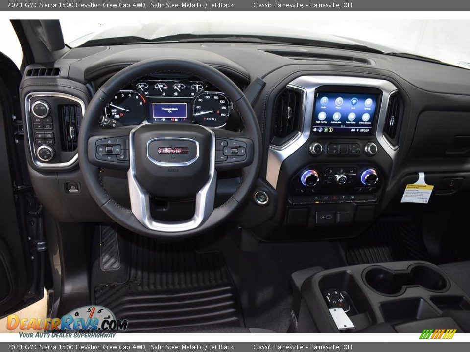 Dashboard of 2021 GMC Sierra 1500 Elevation Crew Cab 4WD Photo #10