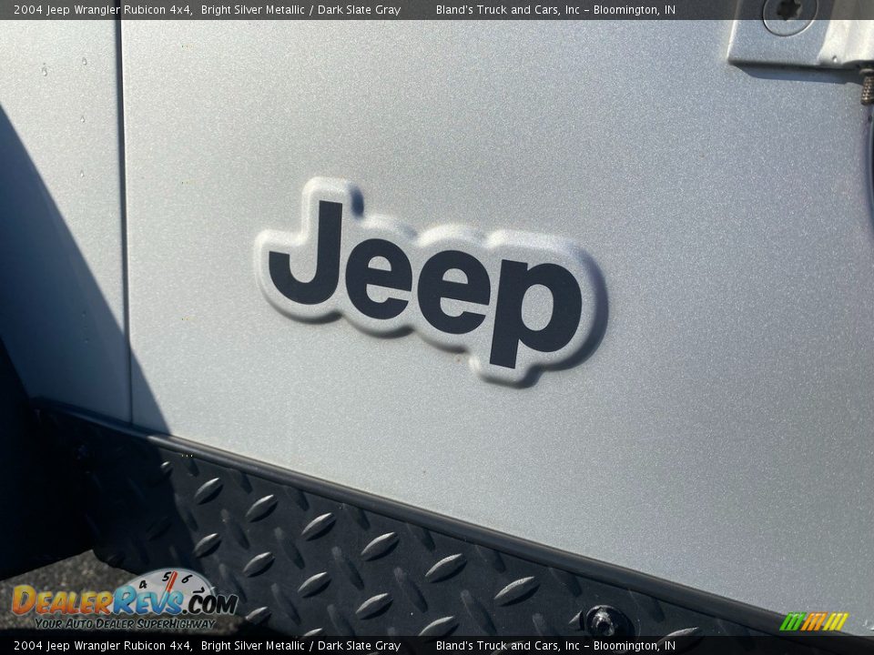 2004 Jeep Wrangler Rubicon 4x4 Bright Silver Metallic / Dark Slate Gray Photo #30