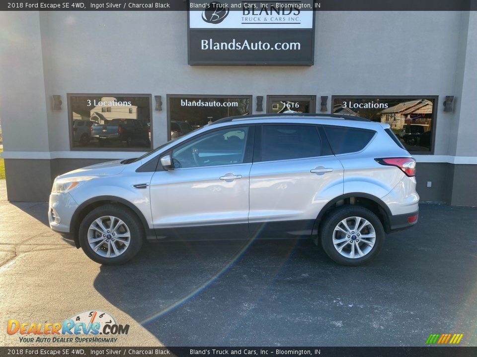 2018 Ford Escape SE 4WD Ingot Silver / Charcoal Black Photo #1