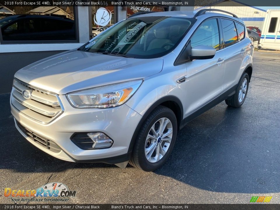 2018 Ford Escape SE 4WD Ingot Silver / Charcoal Black Photo #2