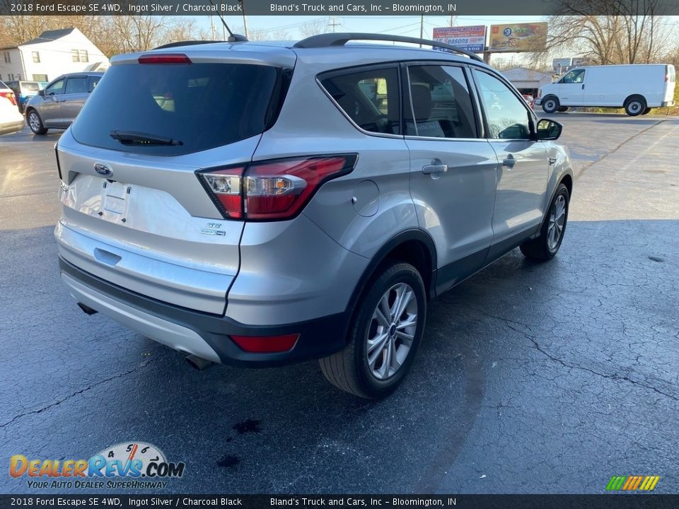 2018 Ford Escape SE 4WD Ingot Silver / Charcoal Black Photo #5