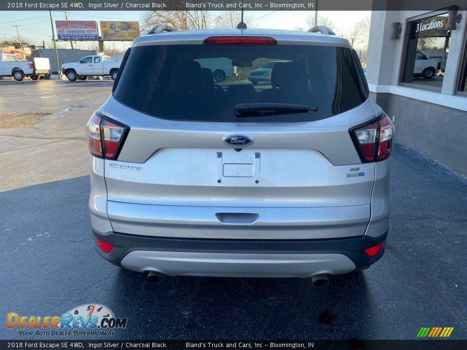 2018 Ford Escape SE 4WD Ingot Silver / Charcoal Black Photo #6