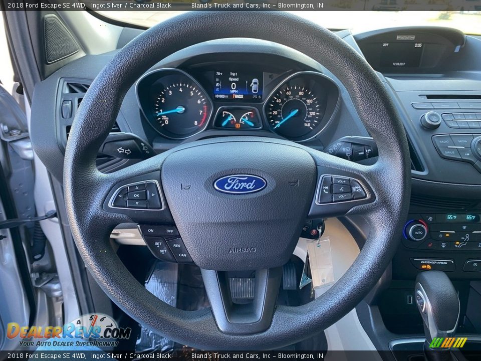 2018 Ford Escape SE 4WD Ingot Silver / Charcoal Black Photo #14