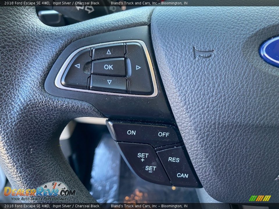 2018 Ford Escape SE 4WD Ingot Silver / Charcoal Black Photo #16