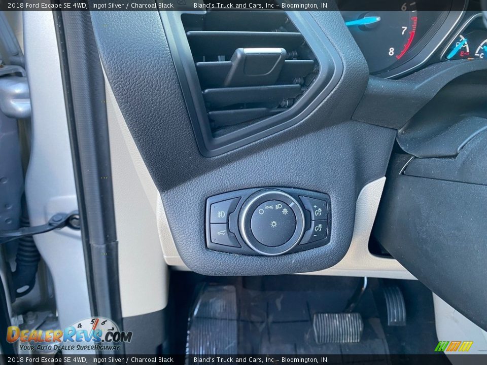 2018 Ford Escape SE 4WD Ingot Silver / Charcoal Black Photo #20